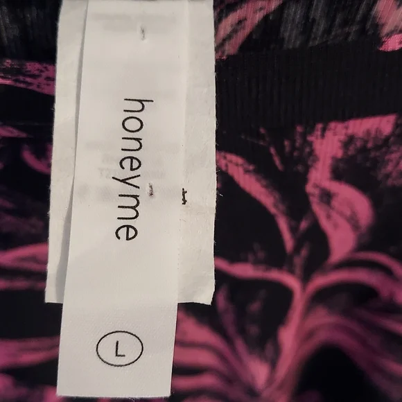 Pink & Black Top Sz L - Picture 2 of 4